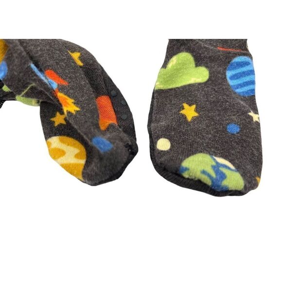 Old Navy‎ (2) Toddler Zipper Footies Sleeper Romper Sharks Cosmos Planets sz 2T - Picture 8 of 9